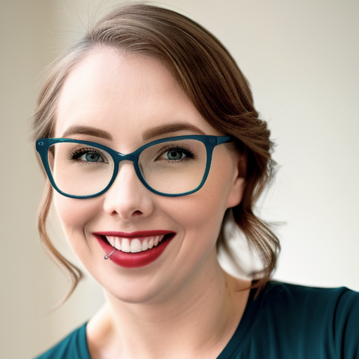 Jennifer Steiner-Kotch's headshot; photo of a young woman wearing a t-shirt and glasses